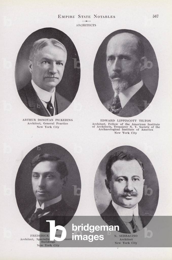 Bild von Fotografie "Arthur Donovan Pickering; Edward Lippincott Tilton; Frederick C Zobel; N Serracino (s/w-F
