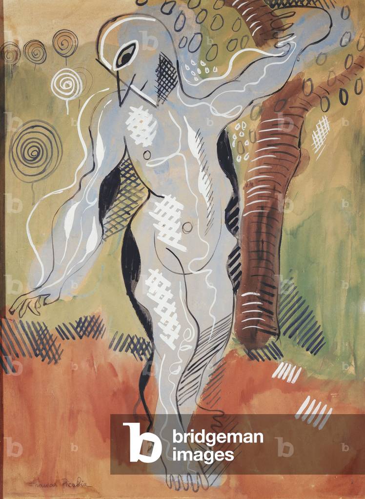 Man Standing; L'homme Debout, c.1926 (guazzo e acquerello su cartone)