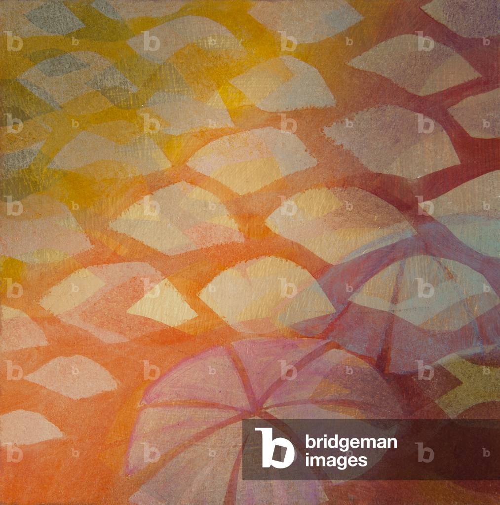 Immagine di Dipinto "Umbrella Painting III arancione" 2014 di Hermione Carline