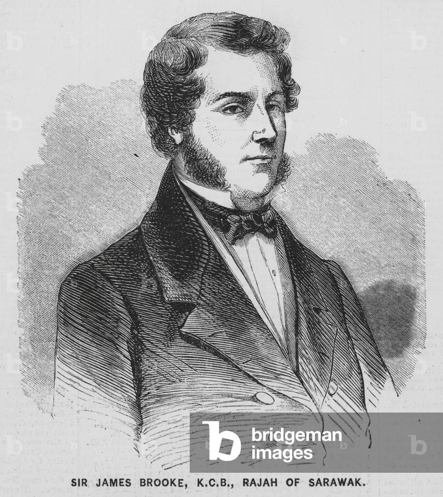 Immagine di Incisione "Sir James Brooke" 1801 di English School