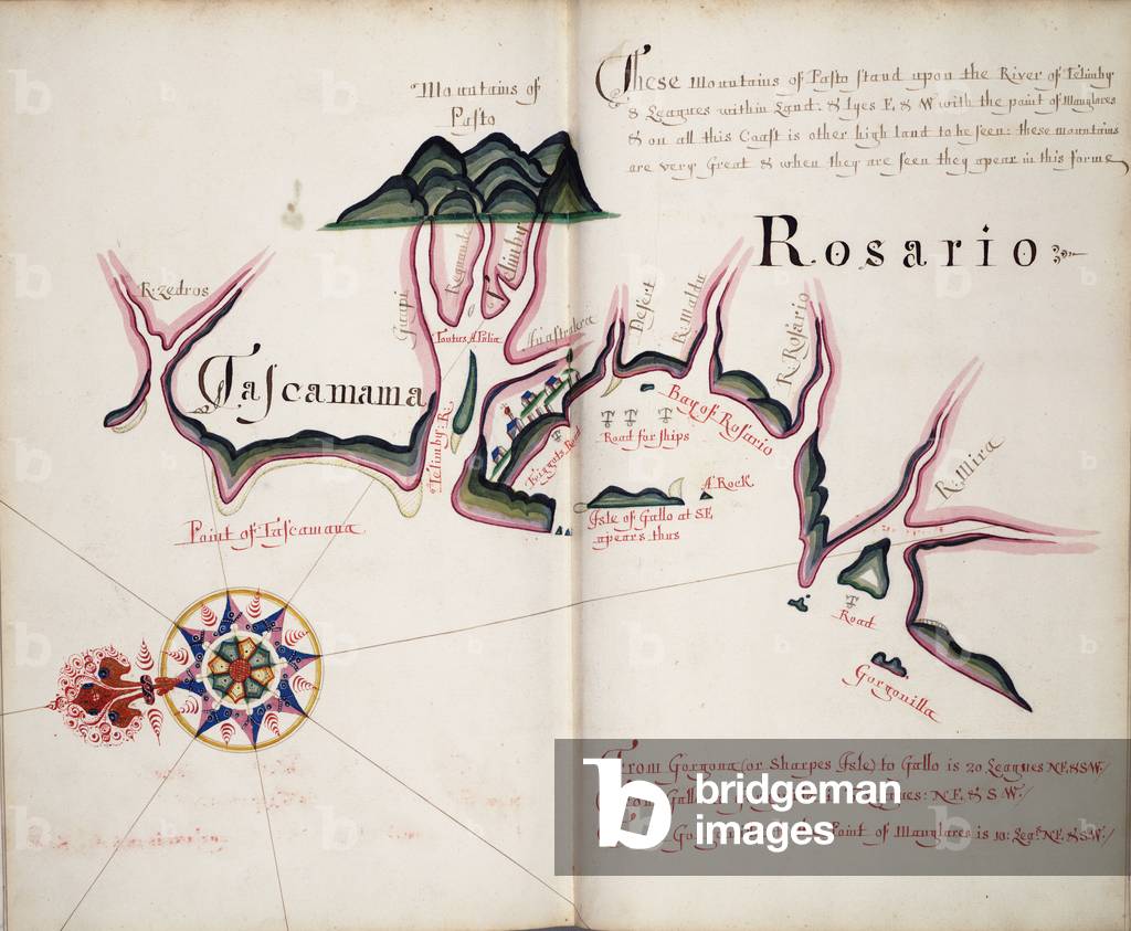 Immagine di Mappa & Pianta "Rosario" 1685 di William Hack