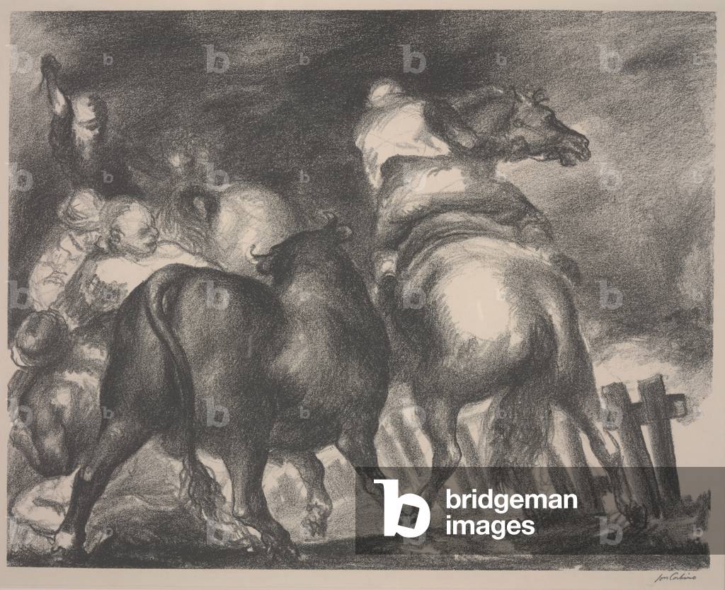 Escaped Bull, 1937 (litografia)