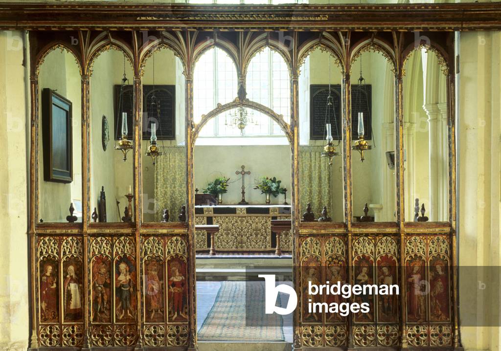 Écran de résine dans l'église de St. Michael, Barton Turf (photo)