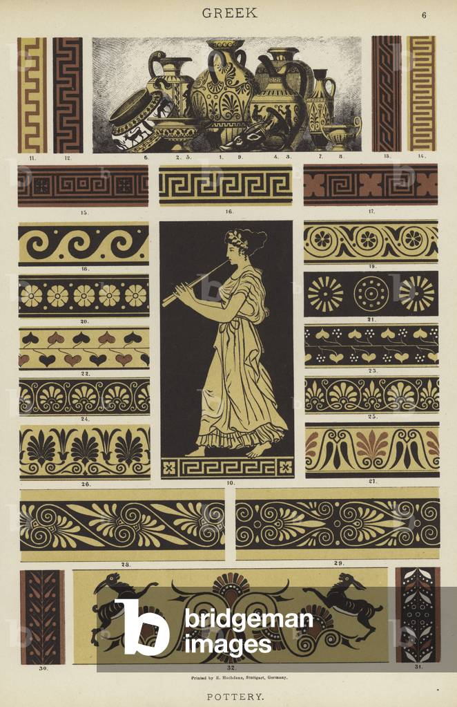 Greek by German Artist, b/w