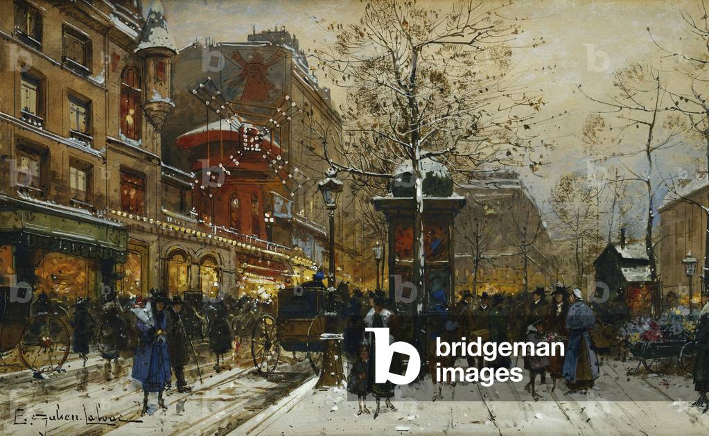 "il Moulin Rouge" di Eugene Galien-Laloue