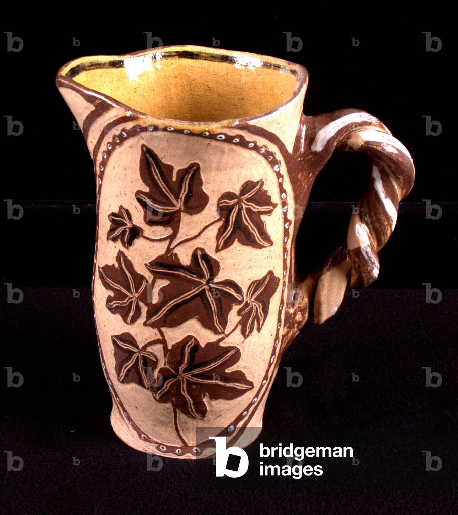 Krug mit gedrehtem Griff (Keramik)