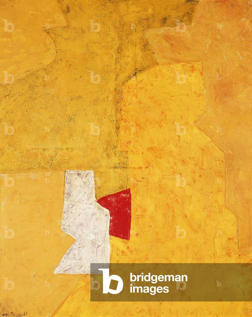 Composizione - Giallo e Rosso; Jaune et Rouge, 1955-56 (olio su tela)