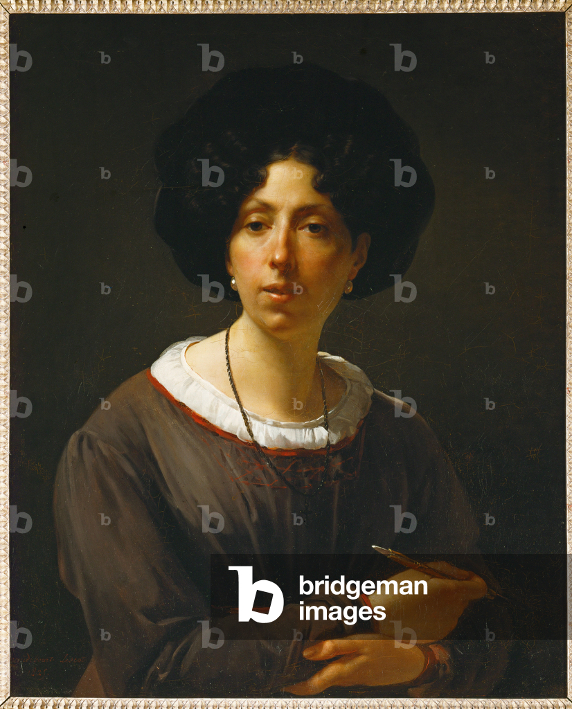 Image of Painting depicting Self-portrait … by Antoinette Cecile Hortense Lescot Haudebourt