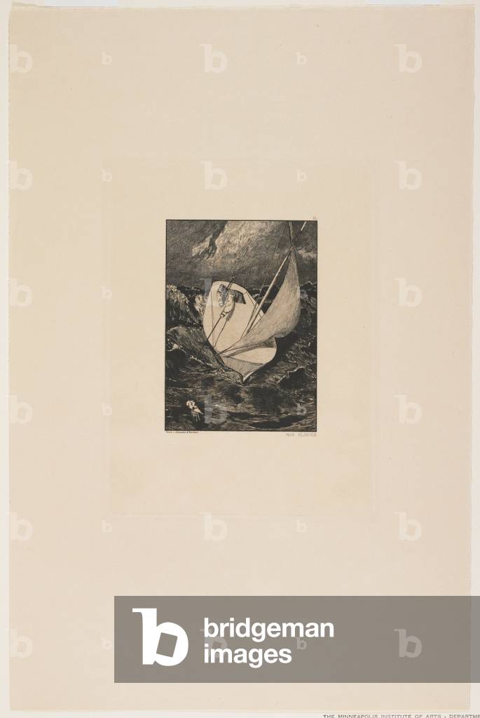 Rescue, 1881 (etching)