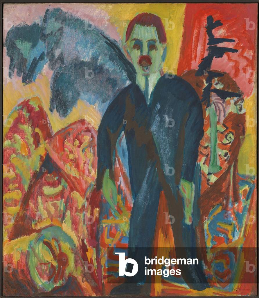 Die Krankenschwester, 1917-18 (Öl auf Leinwand)