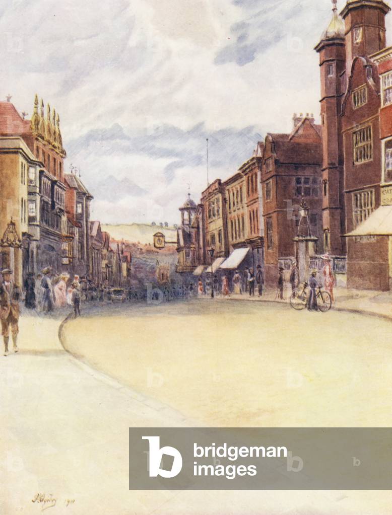 Immagine di Stampa "Surrey: High Street" 1901 di James Spence Ogilvy