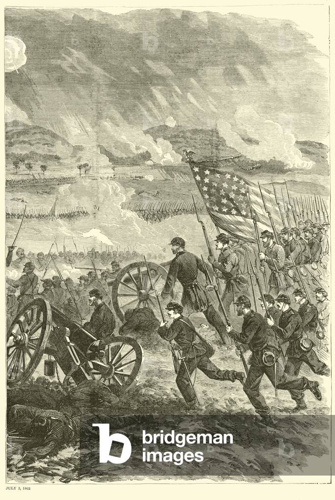 Gettysburg, 3 luglio 1863, luglio 1863 (incisione)