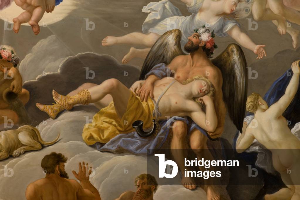 Die Schlafkammer des Königs, um 1703-5 (gemalte Decke)