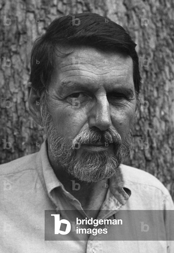 Robert Creeley, Berkeley, California, 1983 (foto in b/n)