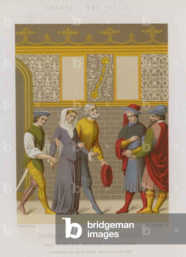 "Signori" 1801 di French School, b/w