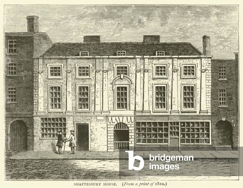 "Shaftesbury House" von English School, b/w