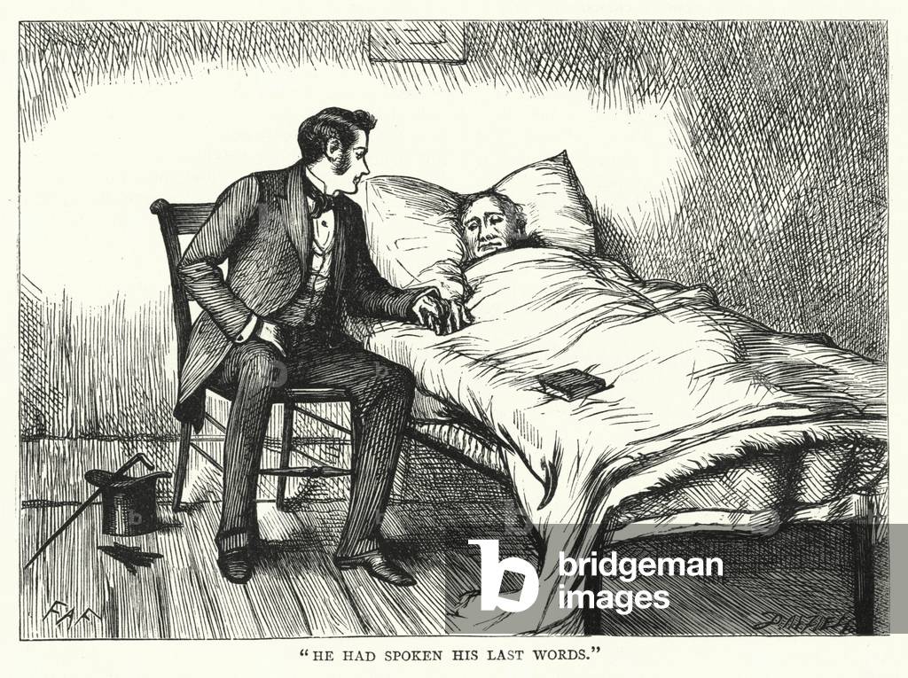 Illustrazione per grandi aspettative di Charles Dickens (incisione)