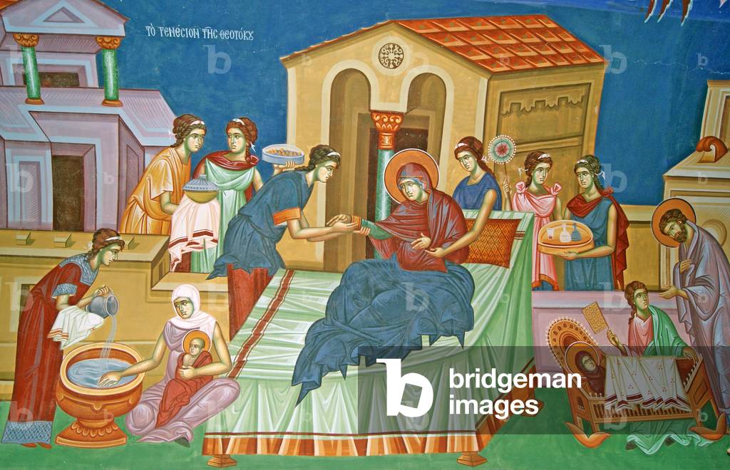 Immagine di Affresco "la nascita di dopodomani vergine cipriota (affresco)" di Cypriot