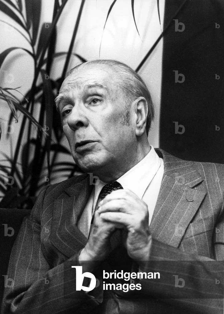 Bild von Fotografie "Jose Luis Borges" von Louis Monier, b/w