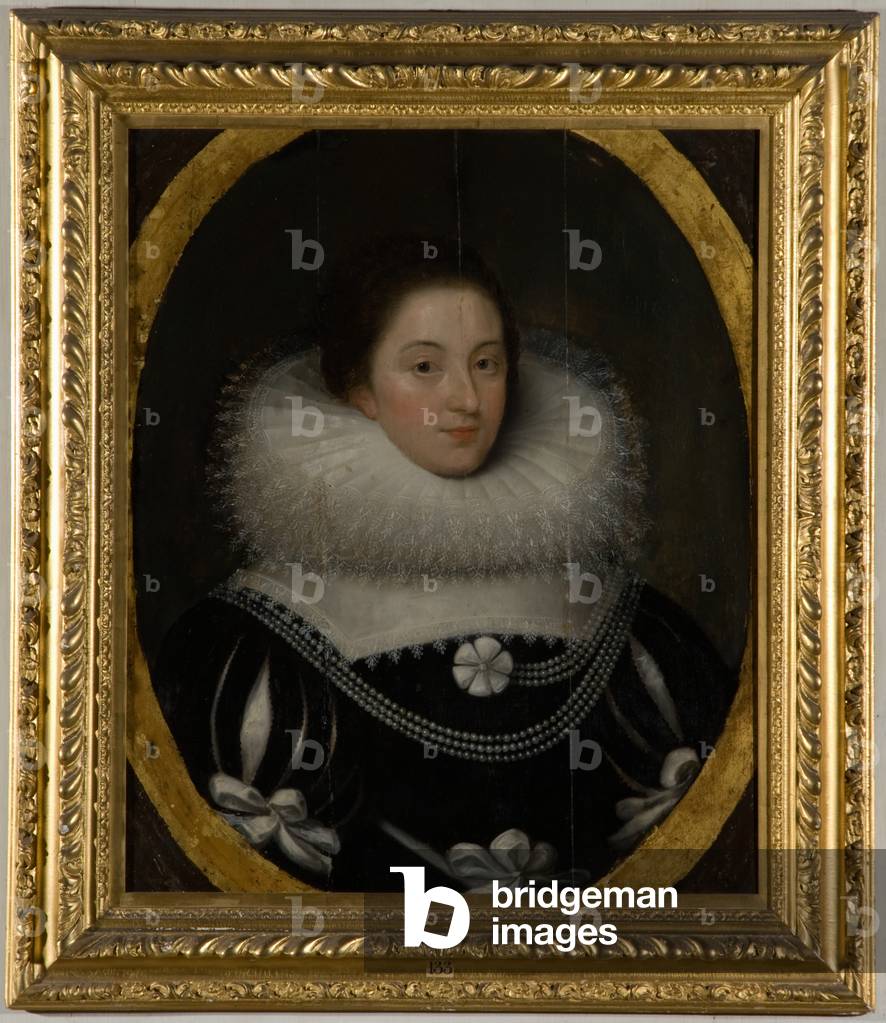 Ritratto di Elizabeth Montagu, contessa di Lindsey (d.1734) (olio su tavola)