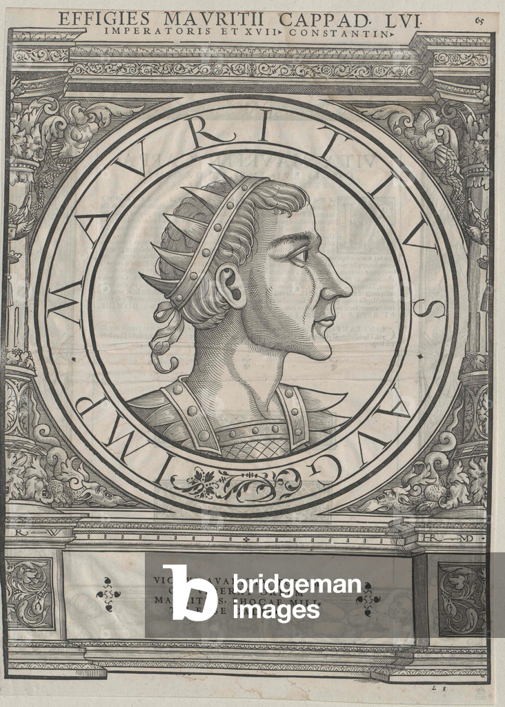 Eastern Roman emperor Maurice (print)