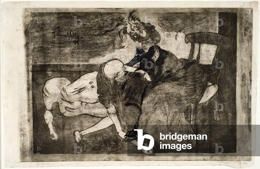 La Femme au Mannequin 1899 by Jacques Villon