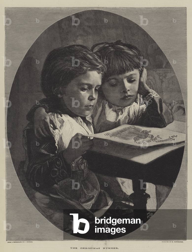 The Christmas Number (engraving) by English Artist, b/w