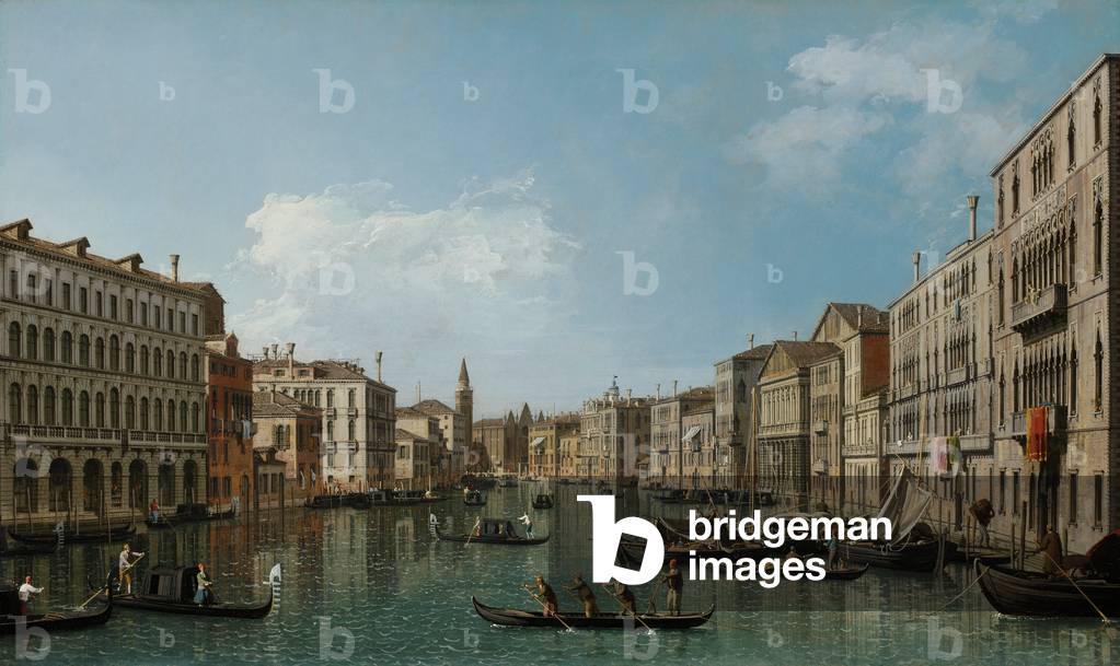 Venedig: der Canal Grande vom Palazzo Foscari bis zur Carità, um 1740-50 (Öl auf Leinwand)