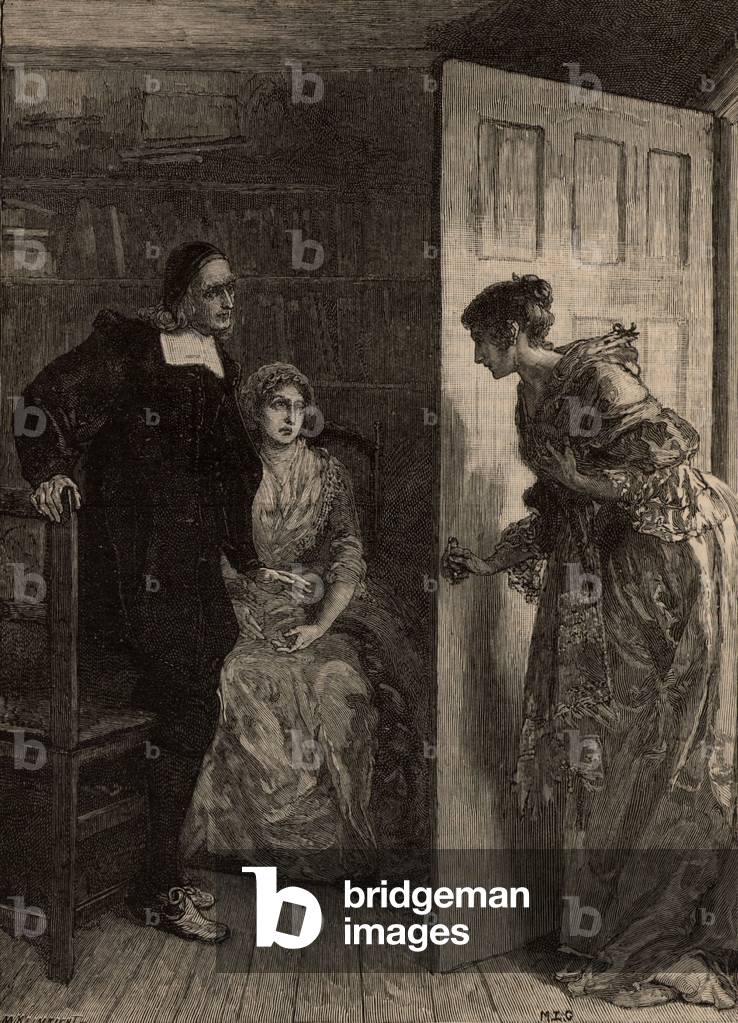 "Margaret Charlton bittet Richard Baxter", b/w