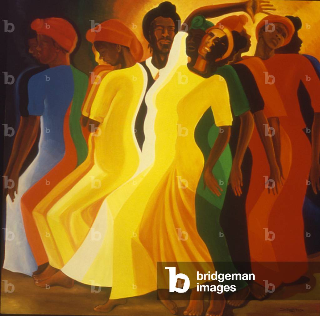 Prozession der Mediums, 1994 (Öl auf Leinwand)