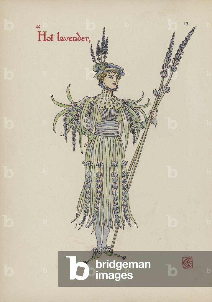 "Fiori dal giardino di Shakespeare (colore lito)" di Walter Crane