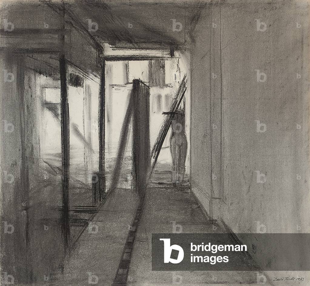 Shop Dummy, 1963 (Holzkohle auf Papier)