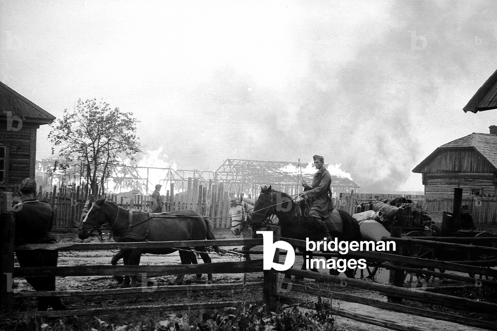 Image of German troops on the retreat in the central section of
