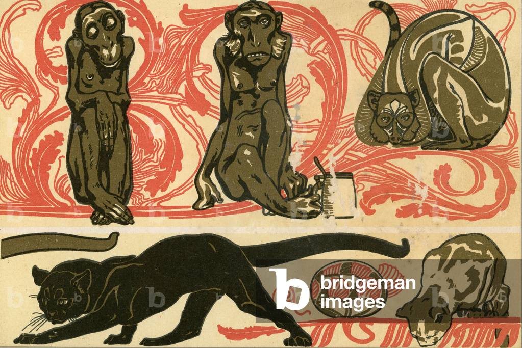 The grotesque line and its variations in modern decoration, c.1910