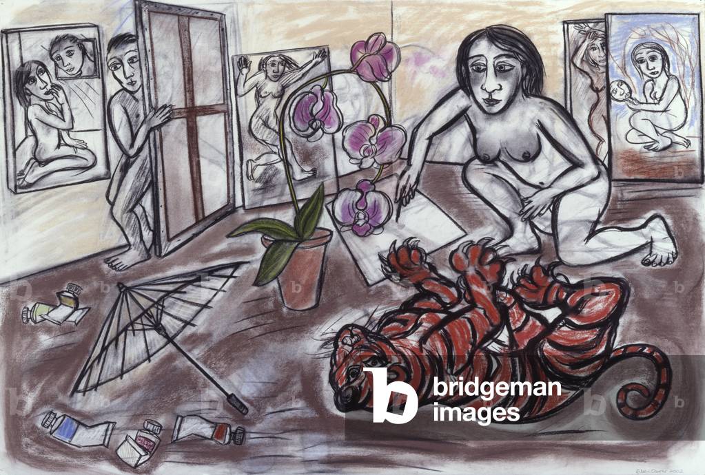 Image of Drawing depicting Moving a Picture, 2002 by Eileen Cooper