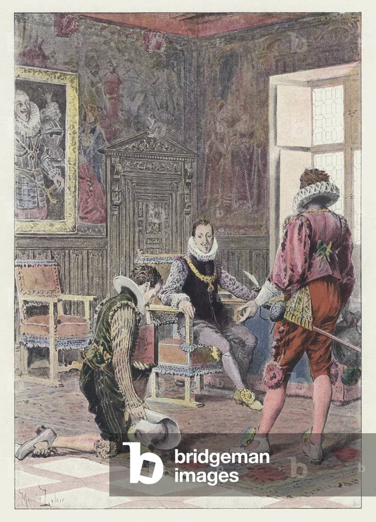 Illustration für Gil Blas (Farbe litho)