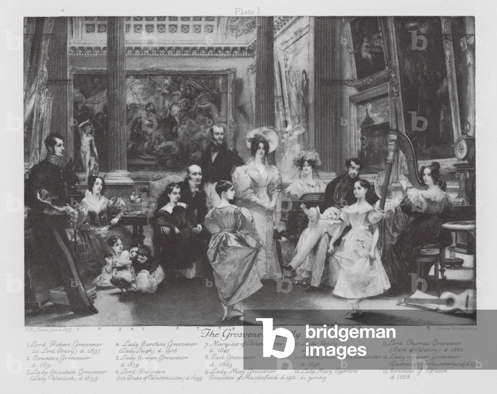 La famiglia Grosvenor (litografia)