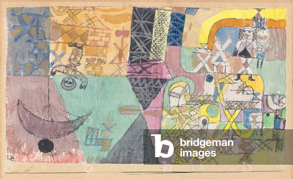 Asian Entertainers ; Asiatische gaukler 1919 par Paul Klee