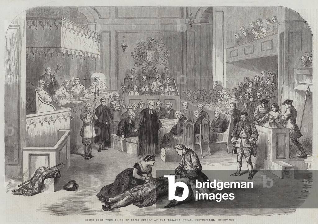 "Scena da «Il Processo di Effie Deans»" 1863 di English School