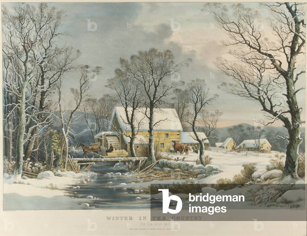 Winter in the Country 1864 par J.M. Currier