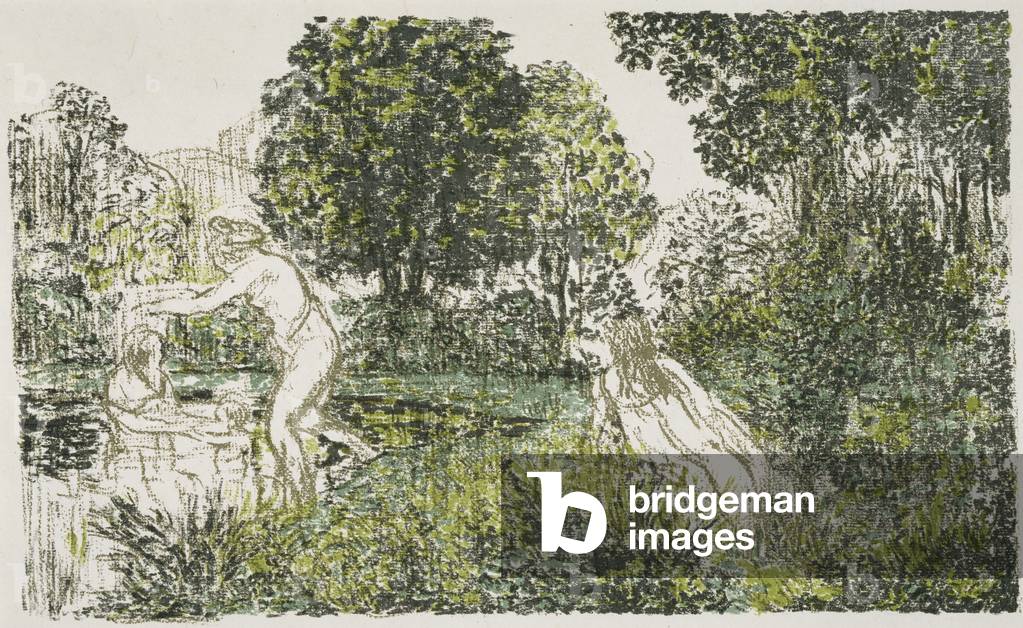 Image of Print depicting Les Baigneuses (The Bathers) 1899 by Ker Xavier Roussel