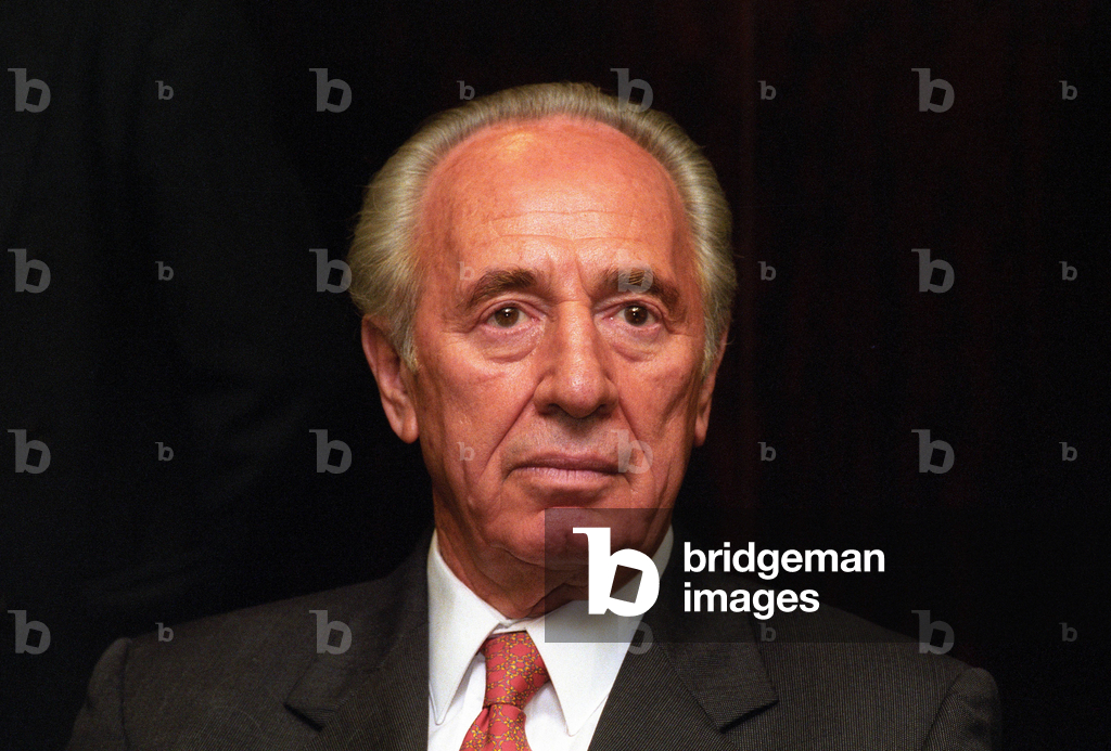 Image of Photography depicting Shimon Peres (Israel) in Jerusalem... 1999