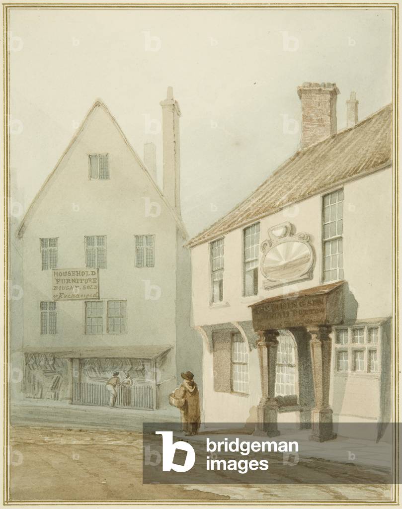 Il sole nascente', Fosso del Castello (acquerello su matita su carta)