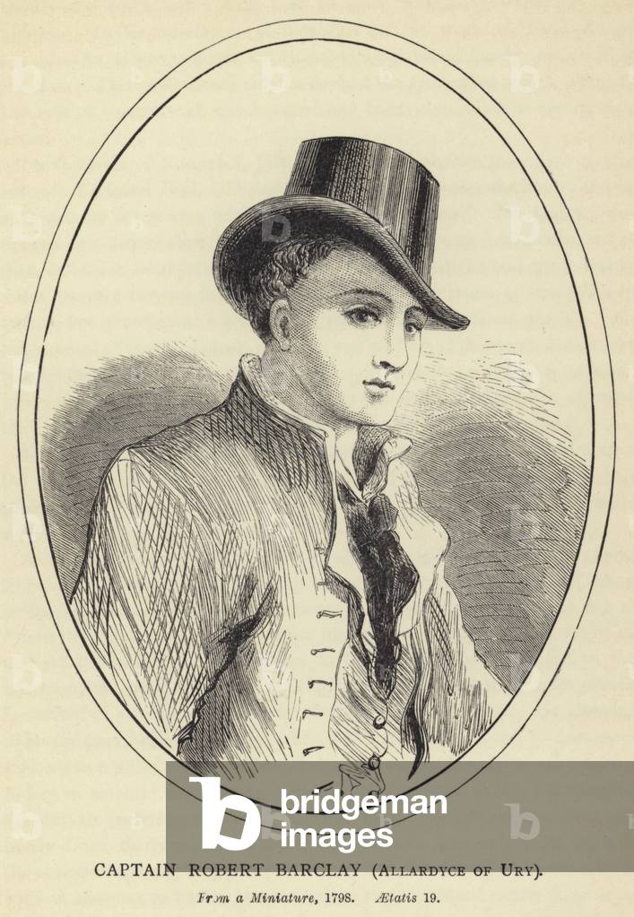 "Capitano robert barclay" di English School, b/w