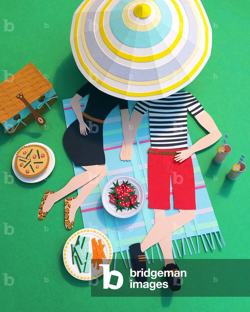 Picnic nel parco, 2016 (carta)