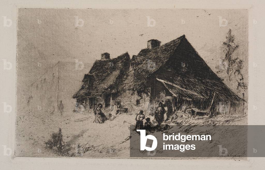 Rifugi neri (incisione su carta)