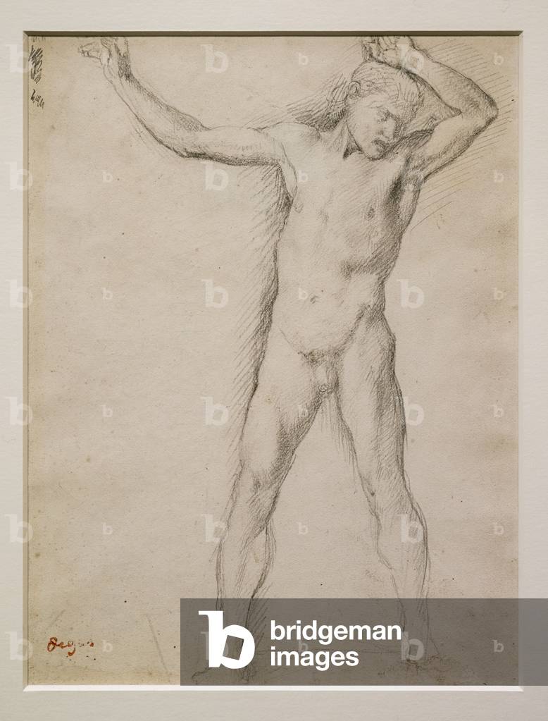 Immagine di Disegno "Faccia nuda" 1859 di Edgar Degas