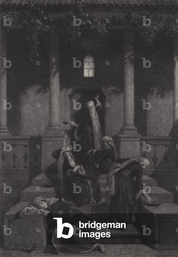 Les Sages et les Vierges insensées (gravure) par Albert Robida
