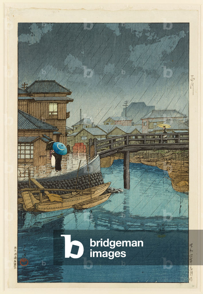 Bild von Druck "Shinagawa" 1931 von Hasui Kawase