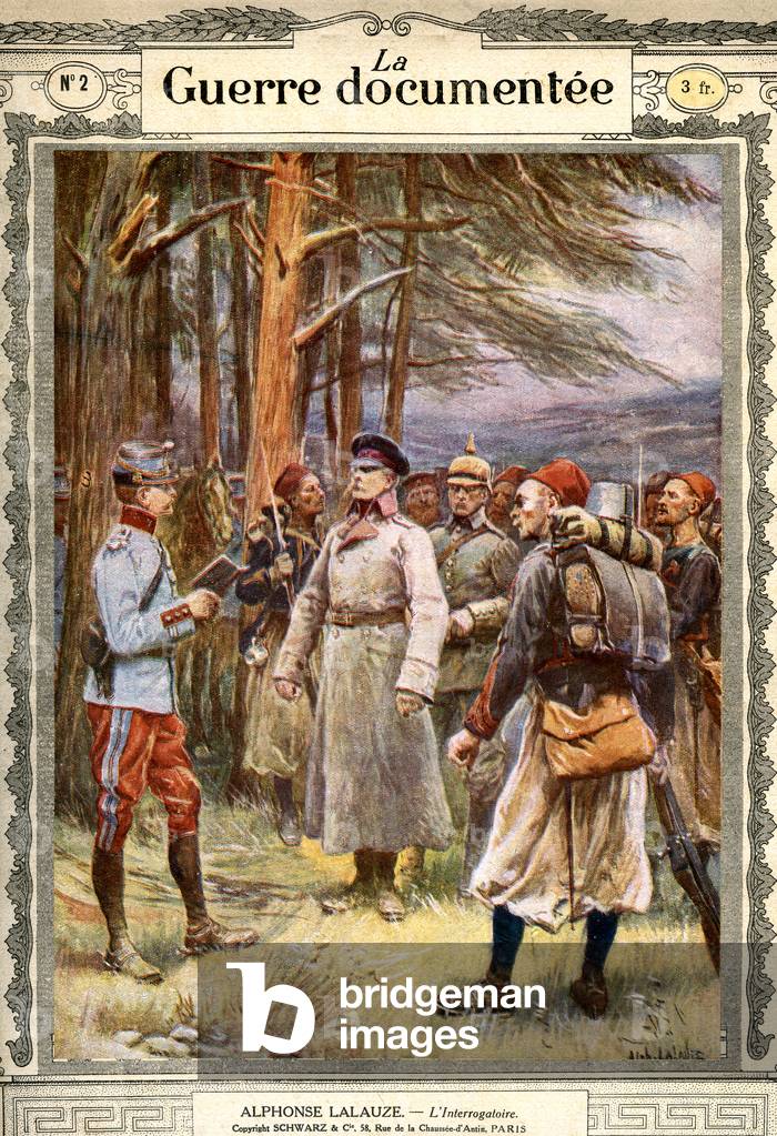 "Deutsche Gefangene" 1914 von Alphonse Lalauze